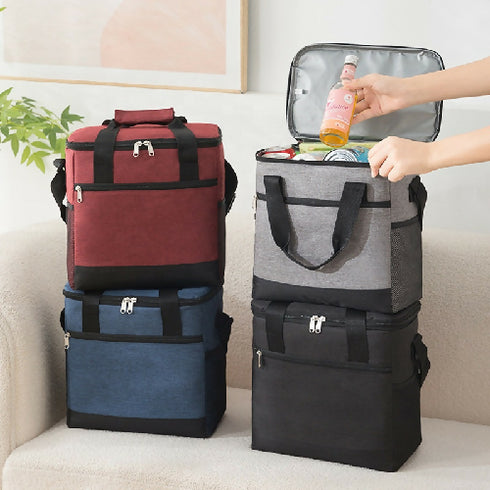 Insulated Leakproof Lunch Bag with Adjustable Shoulder Strap
